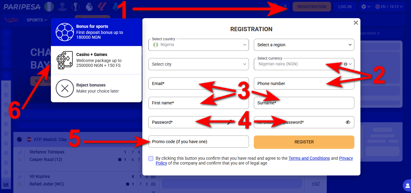 Registration Guide at Paripesa