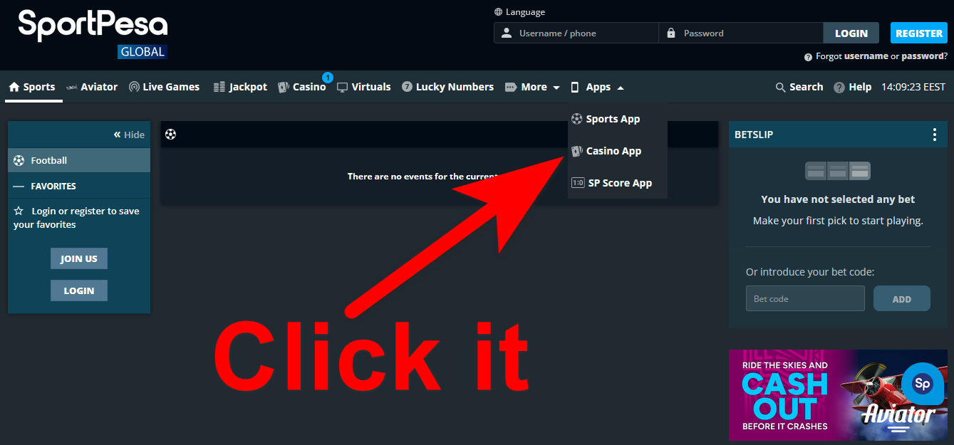 How to download Sportpesa App